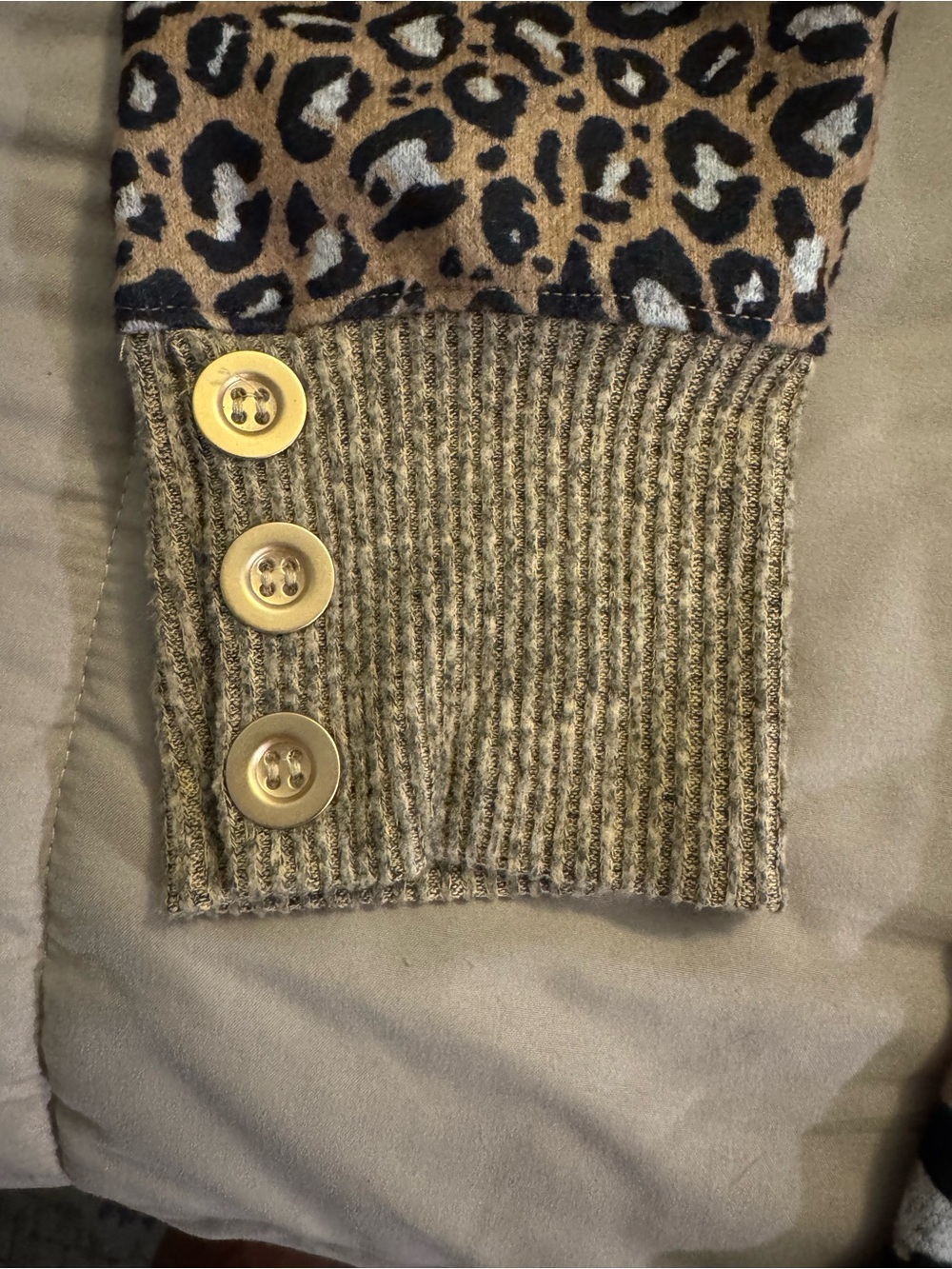Ruby Rd. Yellow Logo Top with Neutral Trim - Picture 3 of 5